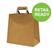 BROWN PAPER BAG FLAT HANDLE 280X280X150MM 25PK