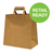 BROWN PAPER BAG FLAT HANDLE 330X300X180MM 25PK