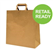 BROWN PAPER BAG FLAT HANDLE 340X320X140MM 25PK