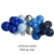 Balloon Arrangement 195 Garland Blue  Silver