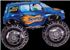 Balloon Foil 14 Monster Truck Blue