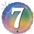 Balloon Foil 18 Pastel Rainbow 7 Uninflated