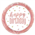 Balloon Foil 18 Rose Gold HDay Uninflated