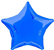 Balloon Foil 18 Star Royal Blue Uninflated