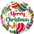 Balloon Foil 18 Xmas Merry Xmas Ornaments Uninflated 