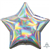 Balloon Foil 19 Silver Star Uninflated