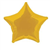 Balloon Foil 20 Star Gold Uninflated
