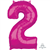 Balloon Foil 26 Pink 2 Uninflated