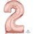 Balloon Foil 26 Rose Gold 2 Uninflated