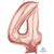 Balloon Foil 26 Rose Gold 4 Uninflated