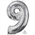 Balloon Foil 26 Silver 9 Uninflated