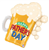 Balloon Foil 27 Fathers Day Beer Mug Uninflated