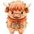 Balloon Foil 27 Highland Cow Bday Uninflated 