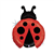 Balloon Foil 27 inch Ladybug Red Uninflated