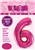 Balloon Foil 34 Hot Pink 6 Uninflated
