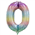 Balloon Foil 34 Matt Pastel Rainbow 0 Uninflated