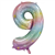 Balloon Foil 34 Matt Pastel Rainbow 9 Uninflated