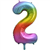Balloon Foil 34 Rainbow 2 Uninflated
