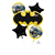 Balloon Foil Bouquet Batman 5Pk Uninflated