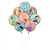 Balloon Foil Bouquet Disney Princess 8Pk Uninflated