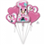 Balloon Foil Bouquet Minnie 1st Birthday 5Pk