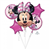 Balloon Foil Bouquet Minnie Mouse Forever 5Pk Uninflated