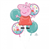 Balloon Foil Bouquet Peppa Pig 5Pk Uninflated