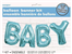 Balloon Foil Letter Kit Baby Blue 