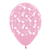 Balloons Printed Pink Ribbon Fashion Pink 6pk