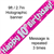 Banner Foil 10th Pink Happy Birthday Oakwood