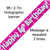 Banner Foil 4th Pink Happy Birthday Oakwood