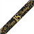 Banner Foil Spark Fizz Black  Gold 18th Birthday