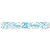 Banner Foil Spark Fizz Blue Happy 21st Birthday