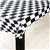 Black and White Check Rect Tcover