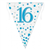 Bunting 16th Birthday Spark Fizz Blue 39m