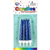 Candles Jumbo Metallic Blue WHolder 8Pk 431153