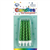 Candles Jumbo Metallic Green WHolder 8Pk 431158
