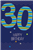 Card Male 30th Birthday Stripes