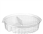 Castaway Clearview Food Bowl 3 Compartment 20oz Flat Lid 25pk
