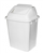 Compass Push Top Bin Rectangular White 38L
