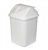 Compass Push Top Rectangular White Swing Bin 20L