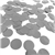 Confetti Round Foil Silver 15G