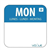 Dissolvable Label Monday 25mm 1000 Roll
