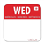 Dissolvable Label Wednesday 25Mm 1000 Roll