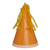 Five Star Party Hat With Tassel Topper Tangerine 10 Pack