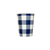 Gingham Blue Paper Cup 20pk