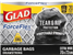 Glad Garbage Bags Drawstring 56L 20PK