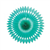 Hanging Fan Classic Turquoise 24Cm