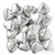 Lolliland Milk Chocolate Hearts Silver 500G
