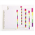 MARBIG 36017 DIVIDERS REINFORCED BOARD A4 FLUORO 10 TAB